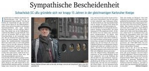 Read more about the article Badische Woche: uBu übt sich in sympathischer Bescheidenheit